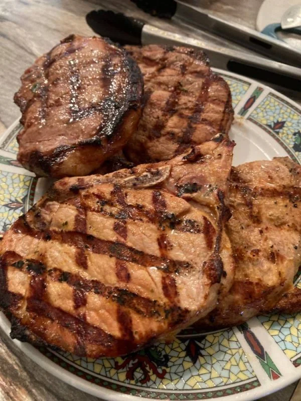 Côtelette avec os de porc Nature ou Marinée