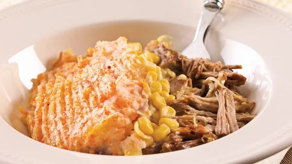 Pâté Chinois de Luxe au porc effiloché
